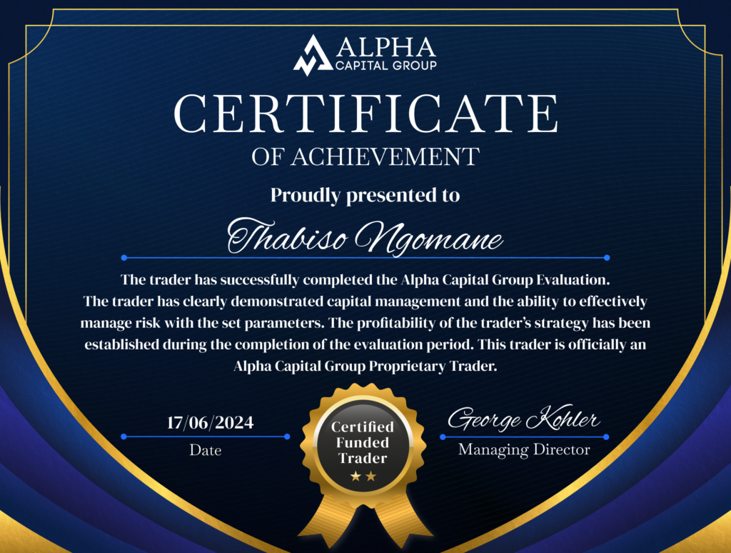 Alpha Capital Group Funded Certificate