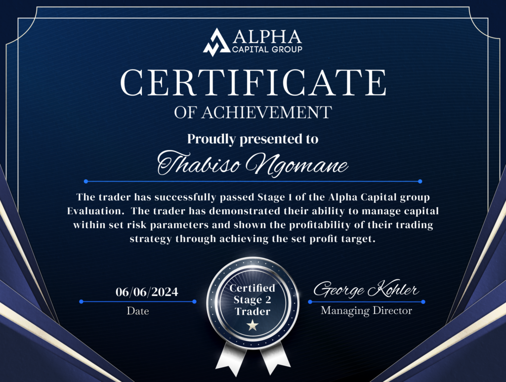 Alpha Capital Group Phase 1 Certificate